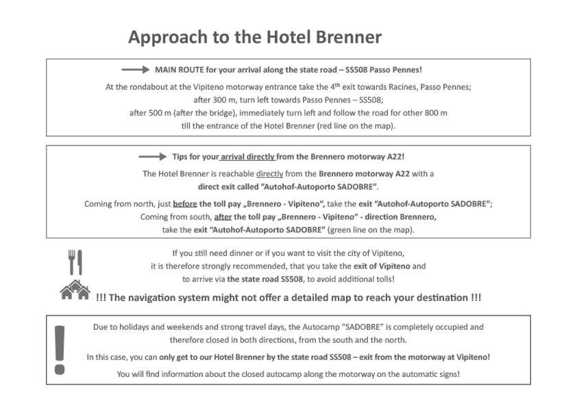 Hotel Brenner - Stop & Go Vipiteno Exterior foto